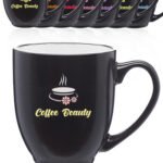 16 oz. Bistro Two-Tone Ceramic Custom Mugs