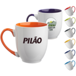 16 oz. Two-Tone Bistro Custom Ceramic Mugs
