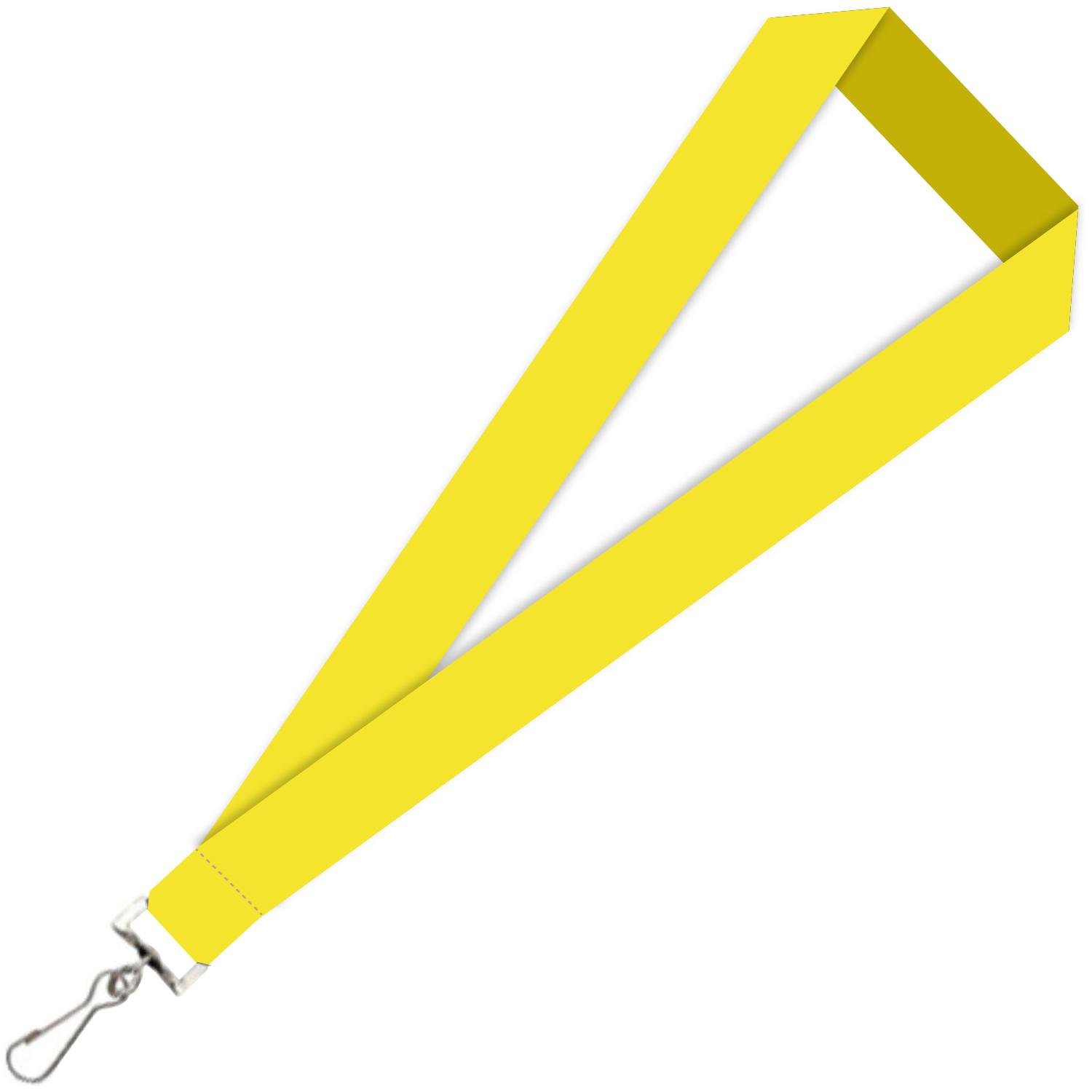 LPY34-Yellow-PMS 012C test lanyard - Image 1