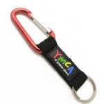3/4" Polyester PVC Carabiner Keychain Pocket Lanyards w/ Keyring