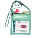 POLYESTER POUCH WITH FRONT ZIPPER POCKET