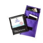 NYLON FRONT FLAP POCKET NECK WALLET WITH SIX POCKETS