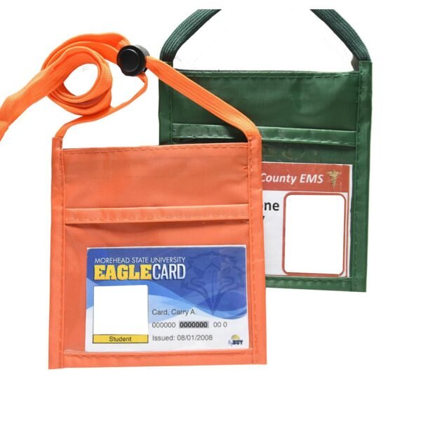 NYLON SMALL FRONT WINDOW NECK WALLET
