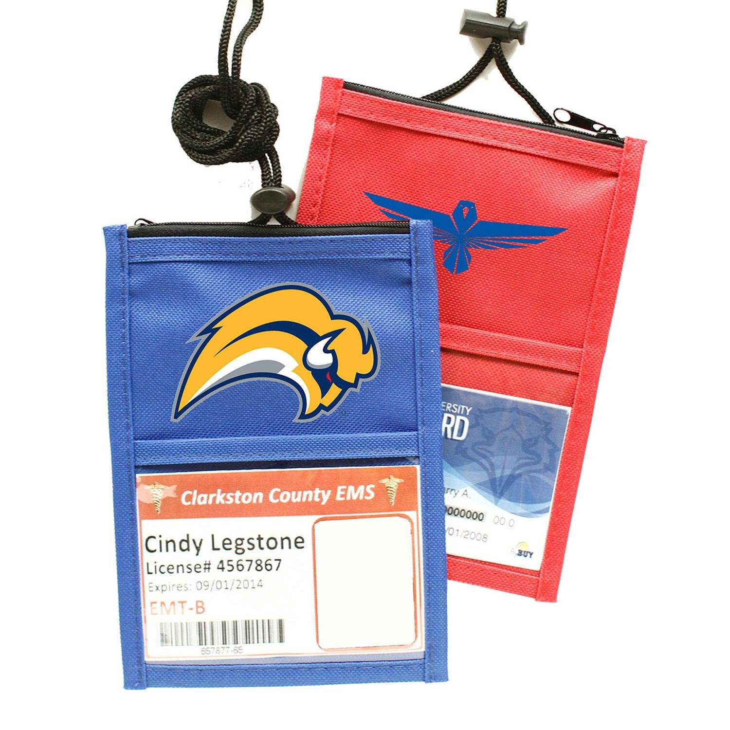 NWPR13-1 POLYESTER WALLET WITH ROPE LANYARDS - Image 1