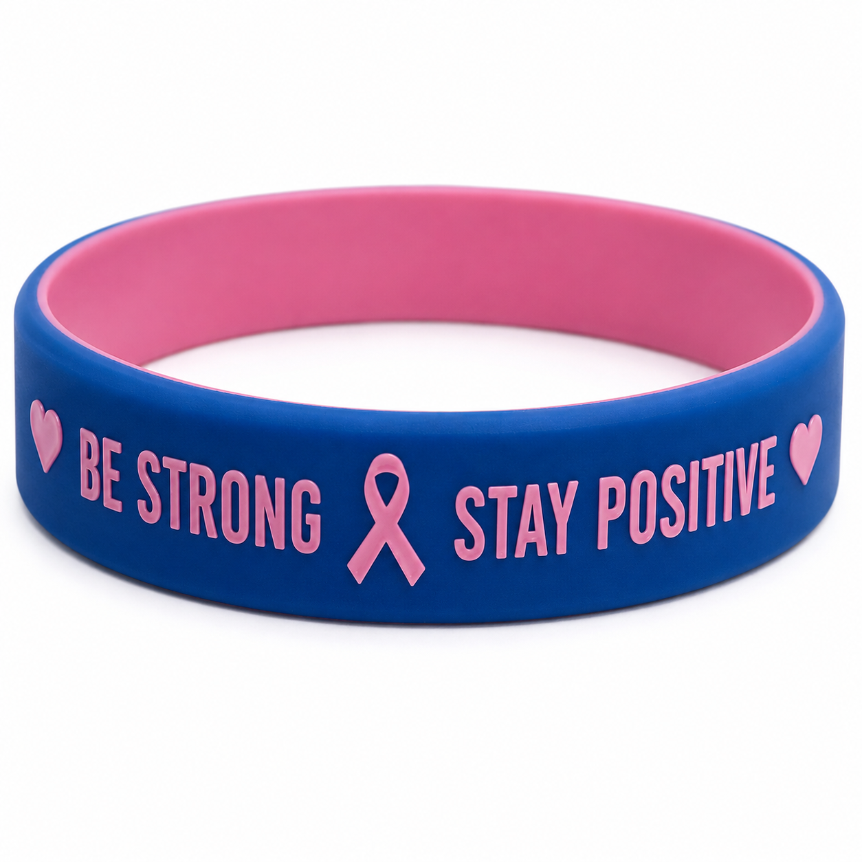 DC01 1"-Dual Layered Color Coat Wristband - Image 1