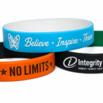 1/2"-Color Coat Silicone Wristband
