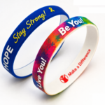 3/4"-Dual Layered Color Coat Wristband