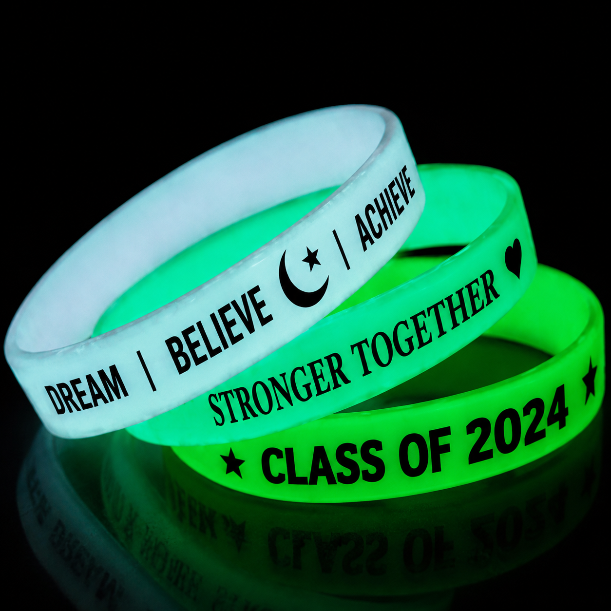 DGW12 1/2" Glow-in-the-Dark Wristband - Image 1