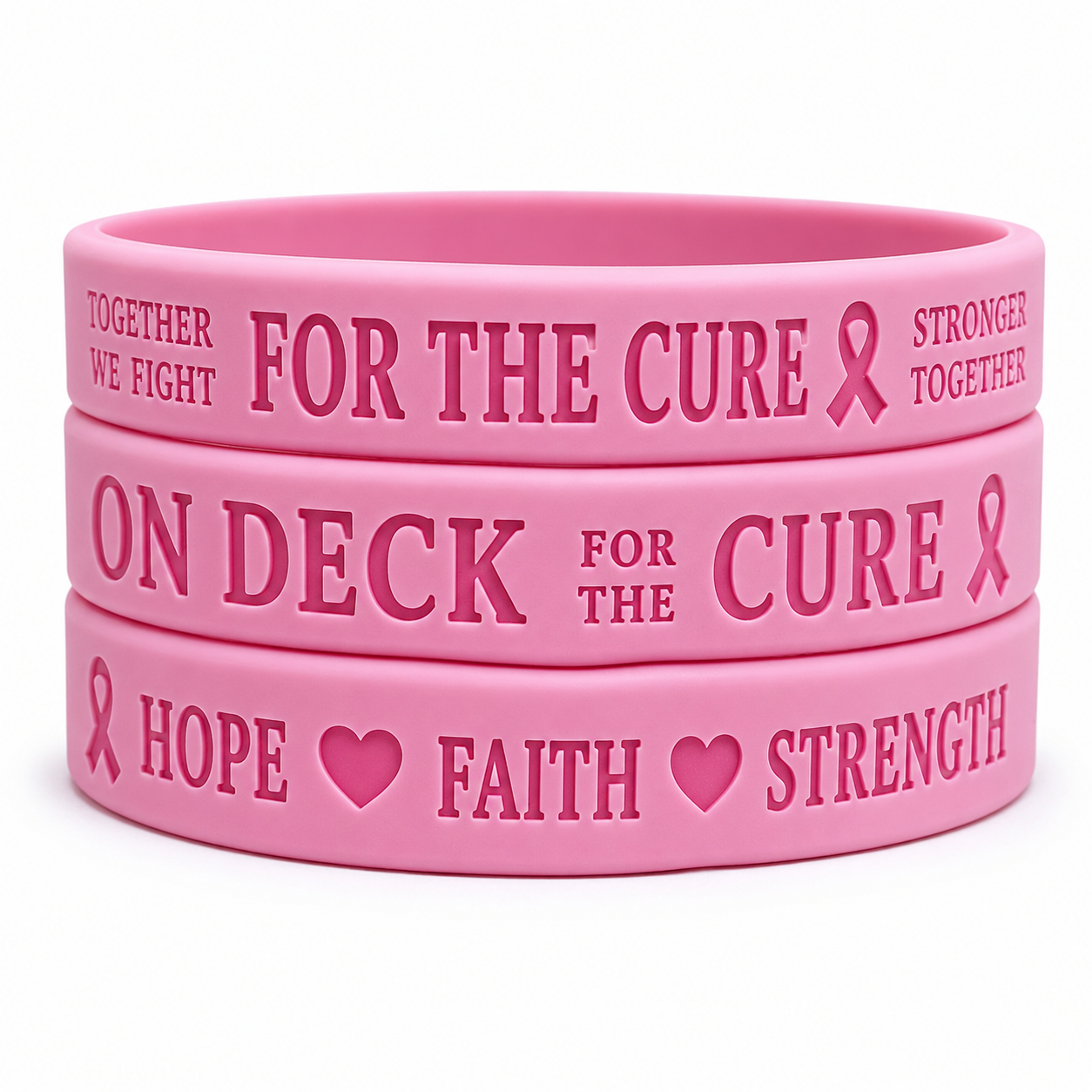 DW01 1"-Debossed Wristband - Image 1
