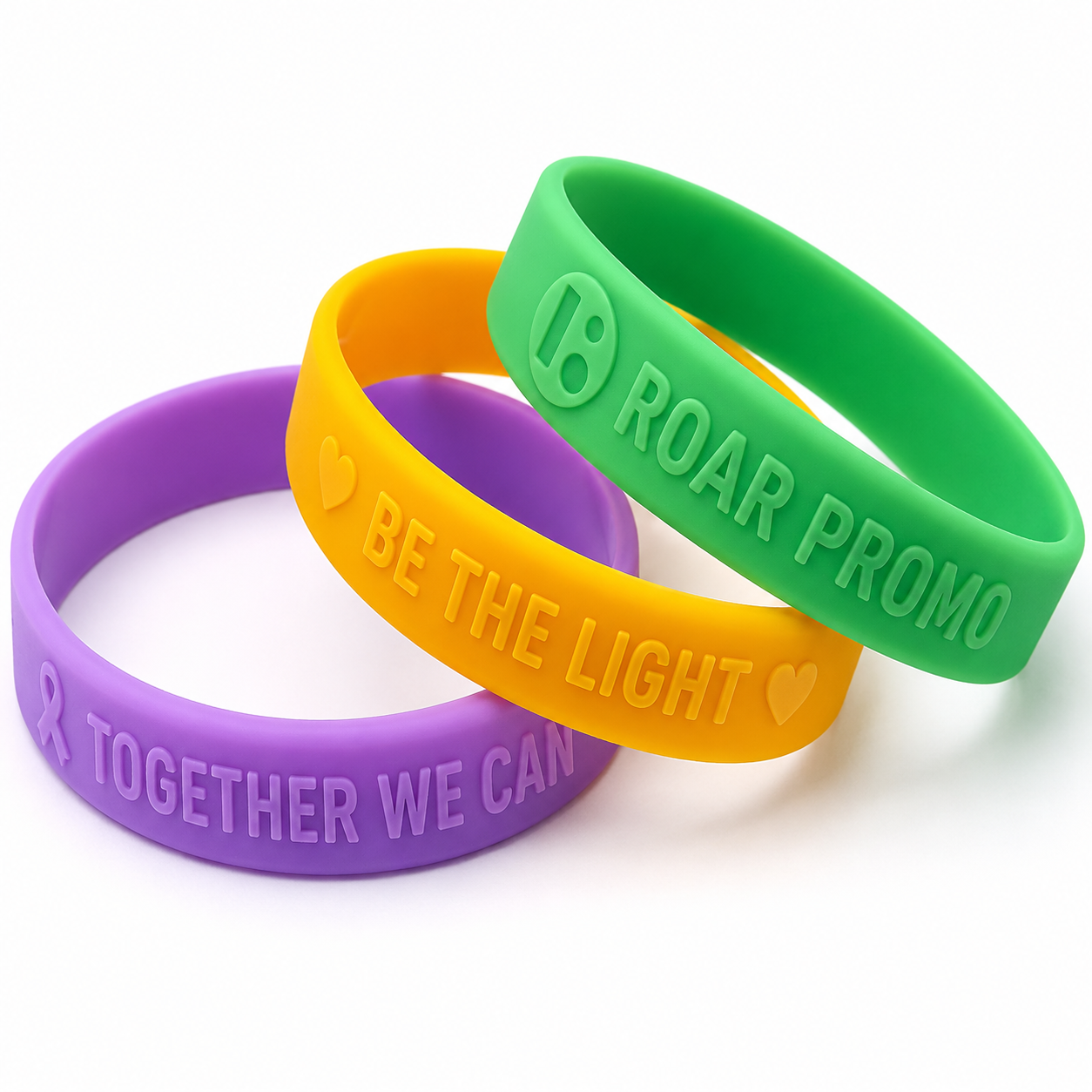 EW34 3/4" Embossed Wristband - Image 1