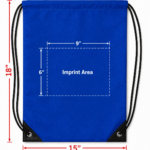 Single color Screen printing Drawstring bag-football fabric