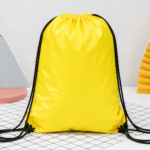 Solid color Heat printing Drawstring bag -football fabric