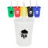 16 oz Plastic Stadium Cups with Lid and Straw