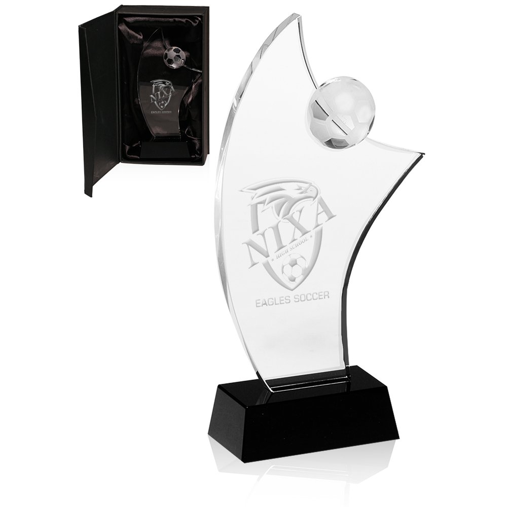 Gallery-1-425505_DMAW15-CLEAR-Football-cat-zoom Soccer Crystal Awards - Image 1