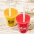 16 oz Plastic Stadium Cups with Lid and Straw - Image 2