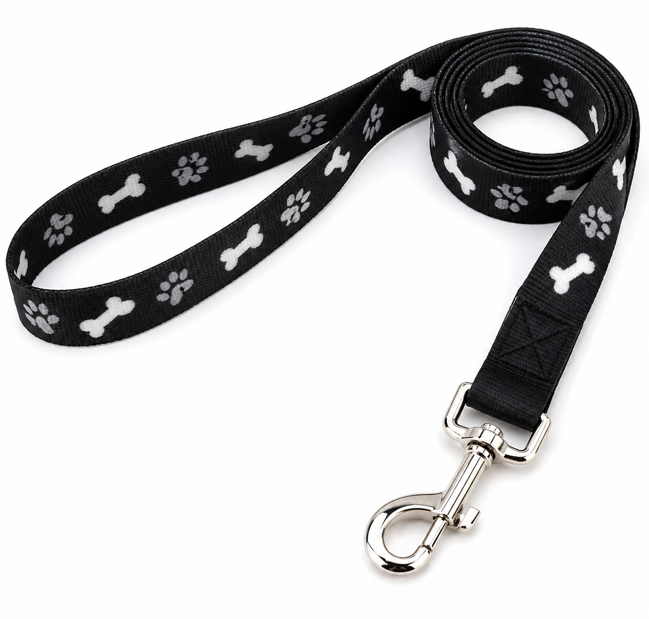 PL03 Dye-Sublimation Dog Leash with Adjustable Collar & Carabiner - Image 1