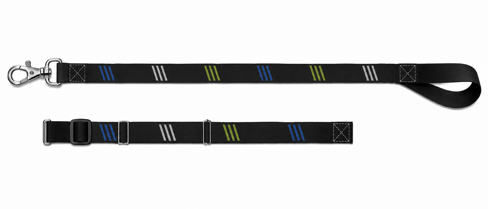 RPL14 RPET Eco-friendly Dye-Sublimation Dog Leash with Adjustable Collar & Carabiner - Image 1