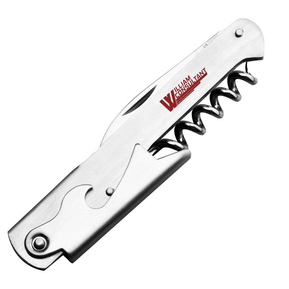Silver-537709-0214036-silver-zoom Stainless Steel Wine Bottle Openers - Image 1