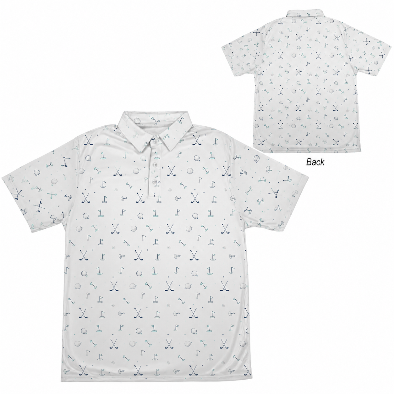 HPP001png Custom Premium UPF 30+ Fully Sublimated Polo - Image 1