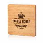 Bamboo Coaster with Concealed Bottle Opener