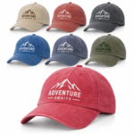 6 Panel Washed Cotton Unconstructed Caps