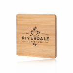 Bamboo Coaster with Concealed Bottle Opener