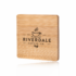 Bamboo Coaster with Concealed Bottle Opener