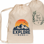 Cotton Canvas Drawstring Bag