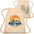 Cotton Cinch Up Bag Lightweight Drawstring Backpacks