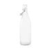 34 oz. Wire Lid Square Glass Carafe Water Bottles - Image 3