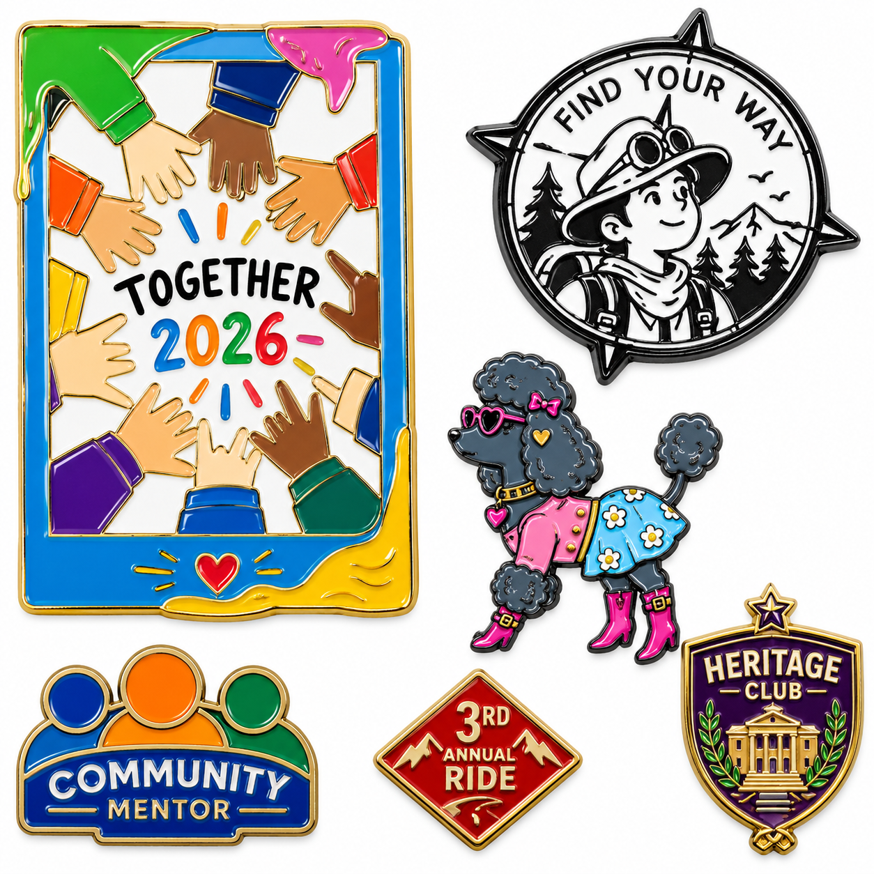 LP02 Custom Soft Enamel Lapel Pins - Image 1