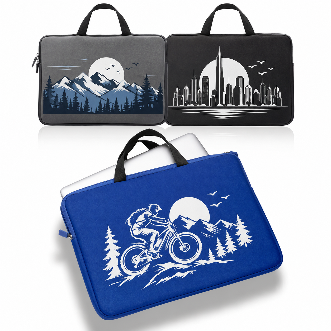 LS10 Aston Neoprene Laptop Sleeves with Handles - Image 1