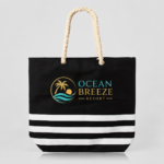 Burnaby Rope Handle Canvas Tote Bag