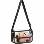 Clear PVC Messenger Bag Crossbody Stadium Approved Purse Bag
